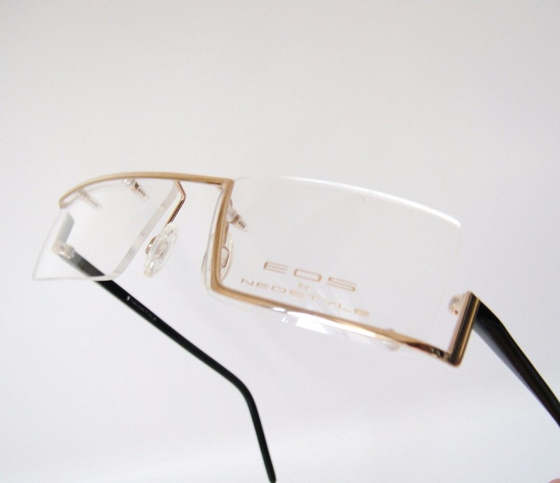 EOS by Neostyle 54-16 140 Germany Limited Modernist Gold Frames Men’s Rimless