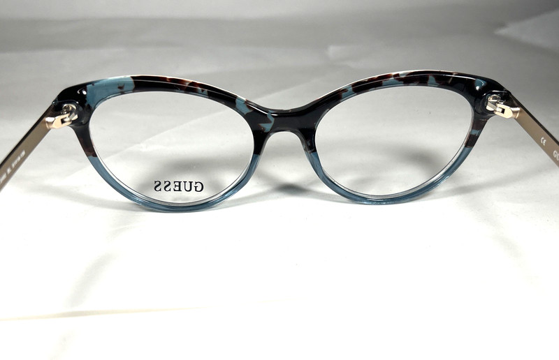 Guess GU2462 BL Eyeglasses Frame Blue Tortoise 2462, Size: 51-18-135 gallery
