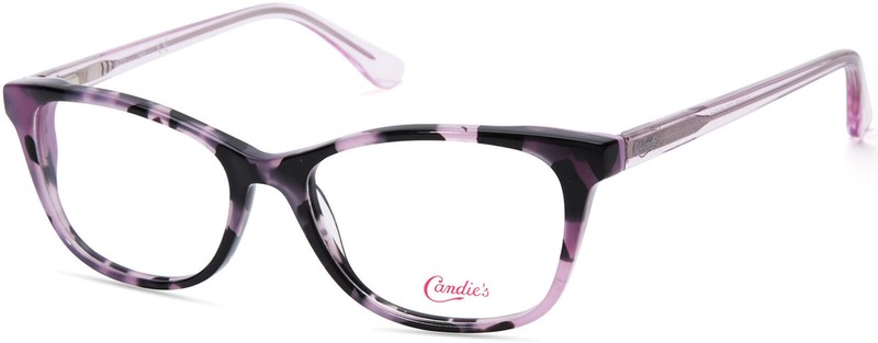 Candie’s CA0176 083 Purple Havana Cat Eye Plastic Eyeglasses Frame 50-16-140 CA