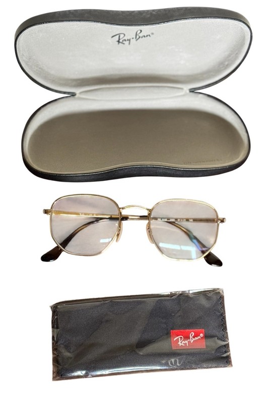 Ray-Ban RB6448 2500 Gold Full Rim Metal Eyeglasses Frames 51-21 145
