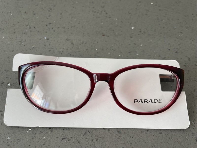 Parade Eyewear 1711 PLUM 52-16-135 Plum Full Rim Eyeglasses Frames Only PQ1711
