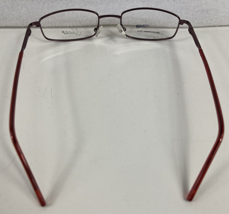 Jubilee 5722 Shiny Burgundy Rectangular Eyeglass FRAMES ONLY 51 19 145 gallery