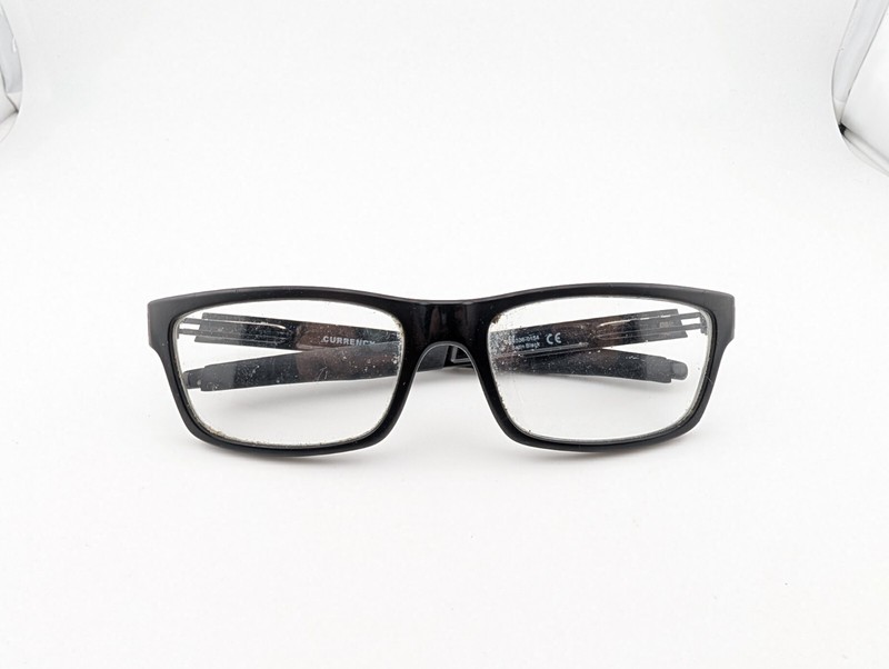 Oakley Eyeglasses Frames Only, CURRENCY, OX8026-0154, 54-17-133, Satin Black