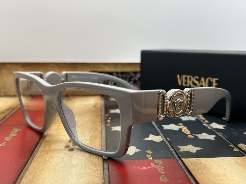 Versace VE3368-U 5501 53mm Gray Eyeglasses Option To Add RX