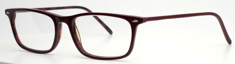 BELLAGIO 839 C02 Burgundy Womens Rectangle Full Rim Eyeglasses 50-17-135 B:32