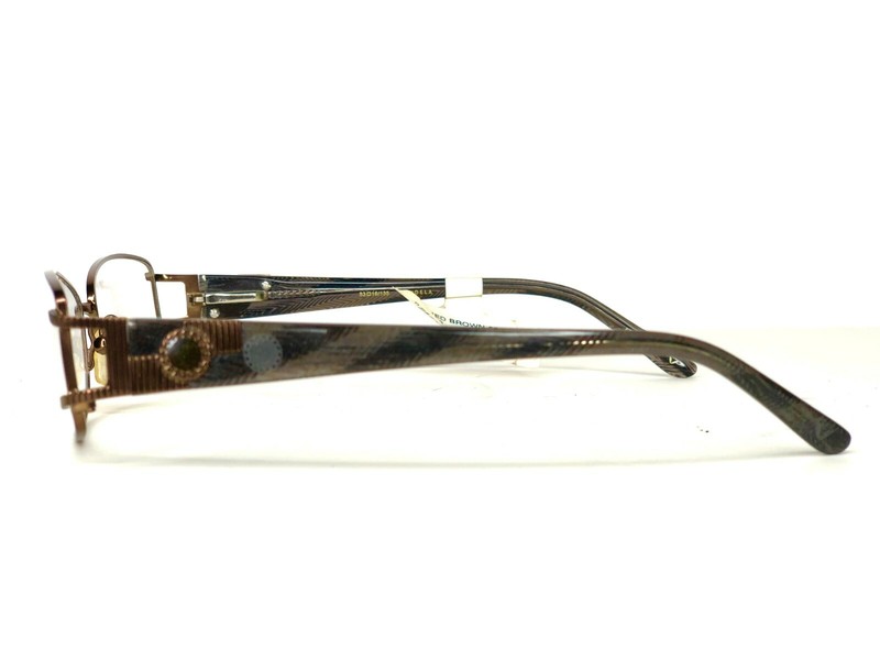 BOGO~ Vendela Eyewear Eyeglasses FRAMES V1010 med Brown 53-18-135 rx stainless gallery