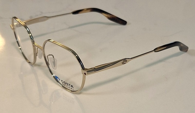Costa BRD 510 Full Rim Gold Metal Eyeglass Frames 52-19 148 06A3017