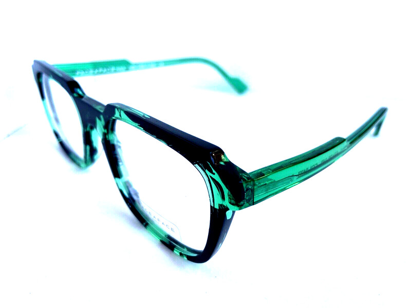 FACE A FACE STAMP 2 0497 53mm Green Men's Eyeglasses Frame 53-20-149 RARE LAST gallery
