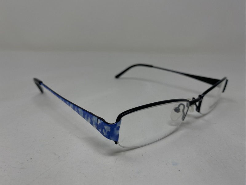 THE EDGE TE05 BLACK 51-18-135 Metal Half Rim Eyeglasses Frame “K90 gallery