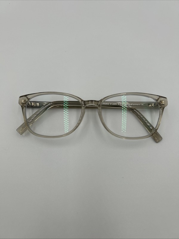 Warby Parker Clemens M 205 Smokey Quartz Crystal Eyeglasses 54-16-142 NWOT