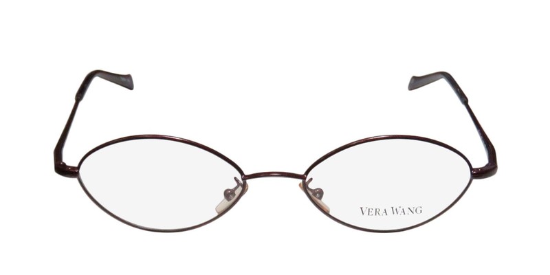 NEW VERA WANG V15 EYEGLASSES PURPLE METAL WOMENS CAT EYE FULL-RIM 48-19-135 BB gallery