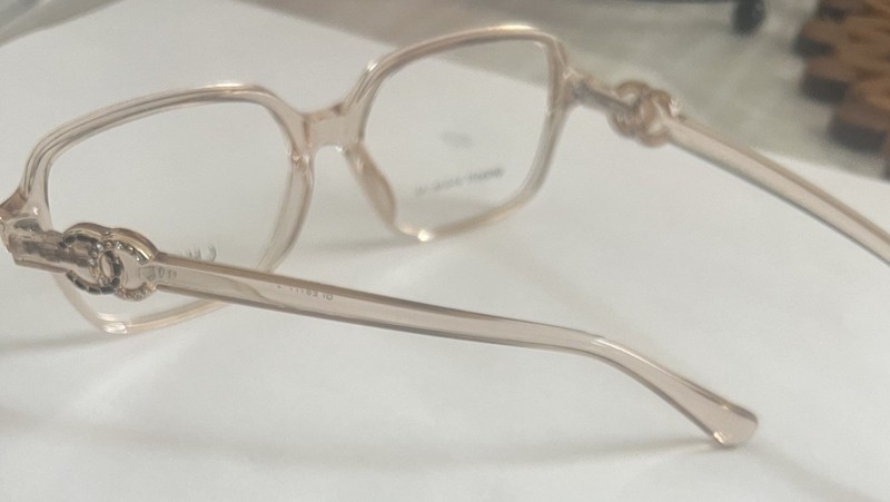Chanel Eyeglasses Frame,transparent Light Brown. 51,19,143.Woman(50% Sale Price) gallery
