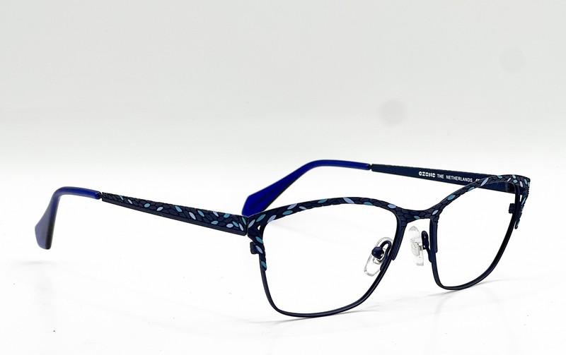 NEW C-ZONE L2212 60 DARK BLUE/BLUE/LIGHT BLUE AUTHENTIC EYEGLASSES 51-17 gallery