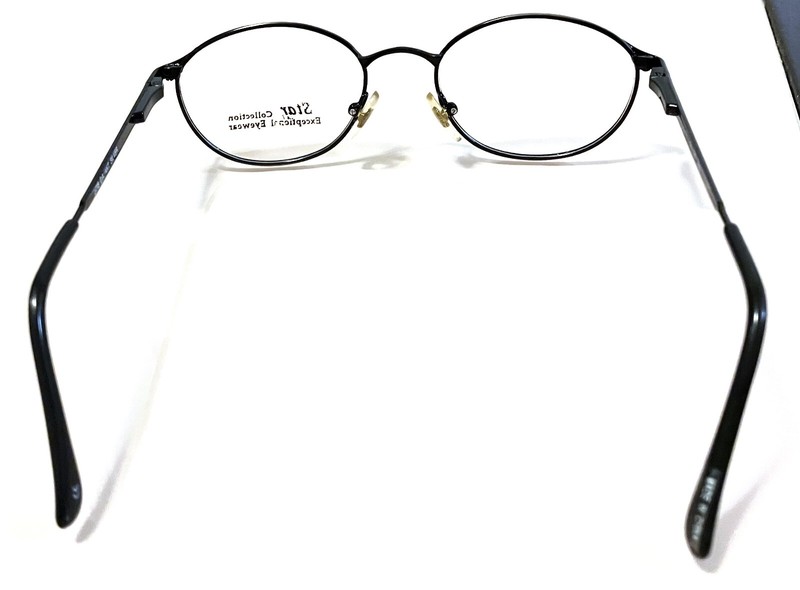 New Vintage Style Antique Silver Star Eyeglasses Brown and Black Fusion Rim SALE gallery