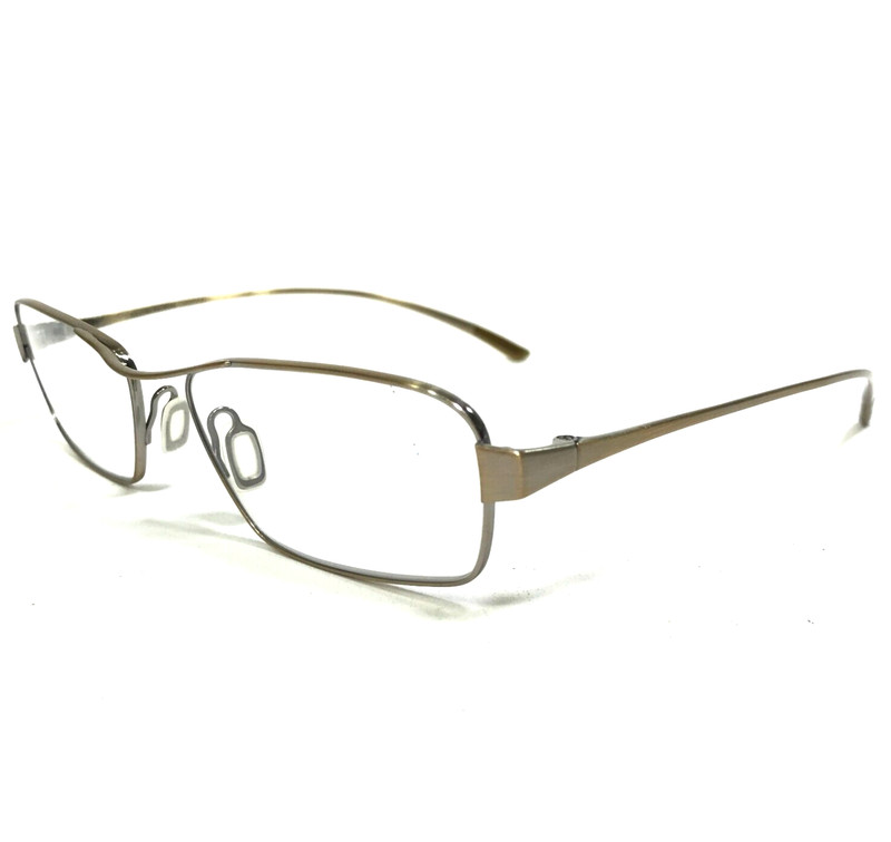 Oliver Peoples Eyeglasses Frames OP-658 SD Silver Rustic Gold Wire Rim 54-16-130