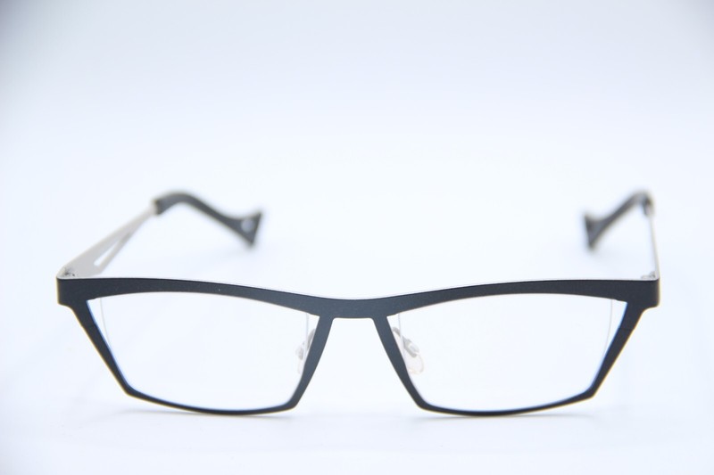 NEW THEO BELGIUM OPTIMIST 229 BLACK GUNMETAL AUTHENTIC FRAME EYEGLASSES 48-17 gallery
