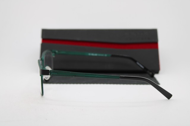 NEW KLIIK DENMARK 732 M200 BLACK GREEN GUNMETAL AUTHENTIC EYEGLASSES 49-16 gallery