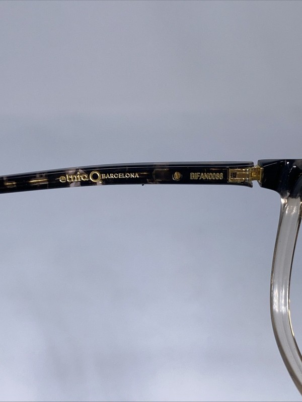 ETNIA BARCELONA “BRUGGE” Spain Beige Black Eyeglasses Frame 49-19-135 gallery