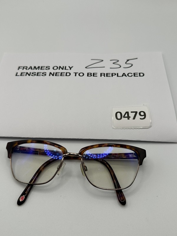 Lulu Guinness Women L779 Eyeglasses 53-17-140 Rose Gold Purple Tortoise gallery