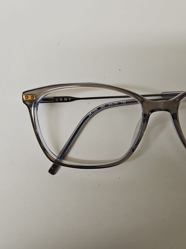 DKNY Eyeglasses Frames DK7006 260 Clear Brown Gray Blue 53-15-135 No Lenses gallery
