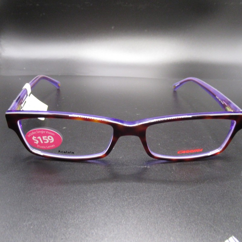 Carrera CA6171 HM Havana Violet Purple Acetate Eyeglass Frames 52-16-135 New