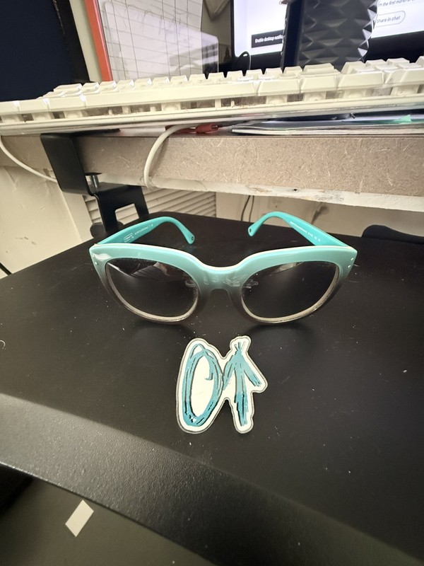 COACH HC8047 Casey Sunglasses Turquoise Gradient & Cream Square Cat Eye 51-22 gallery