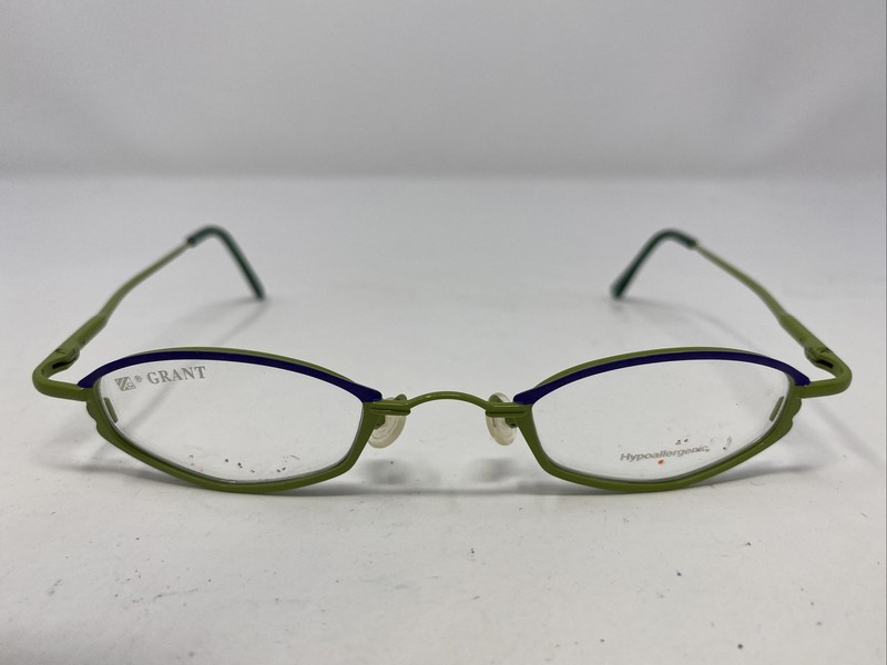 Grant Italy 6753 COL V1 45-25-140 Blue/Lime Green Full Rim Eyeglasses Frame YG32