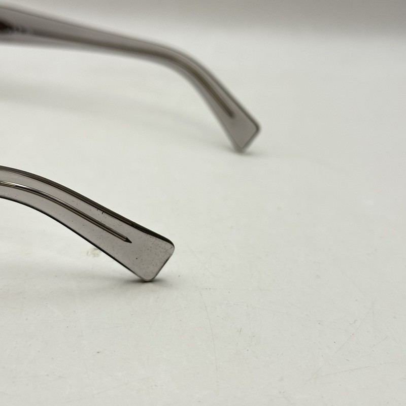 Prada Mens Thick Square Full Rim Eyeglasses VPR C02 Transparent Gray gallery
