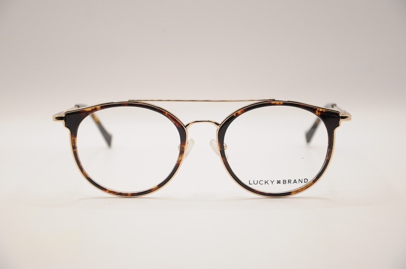LUCKY BRAND D117 ROUND FULL RIM EYEGLASS FRAMES TORTOISE 51-19-140 NEW