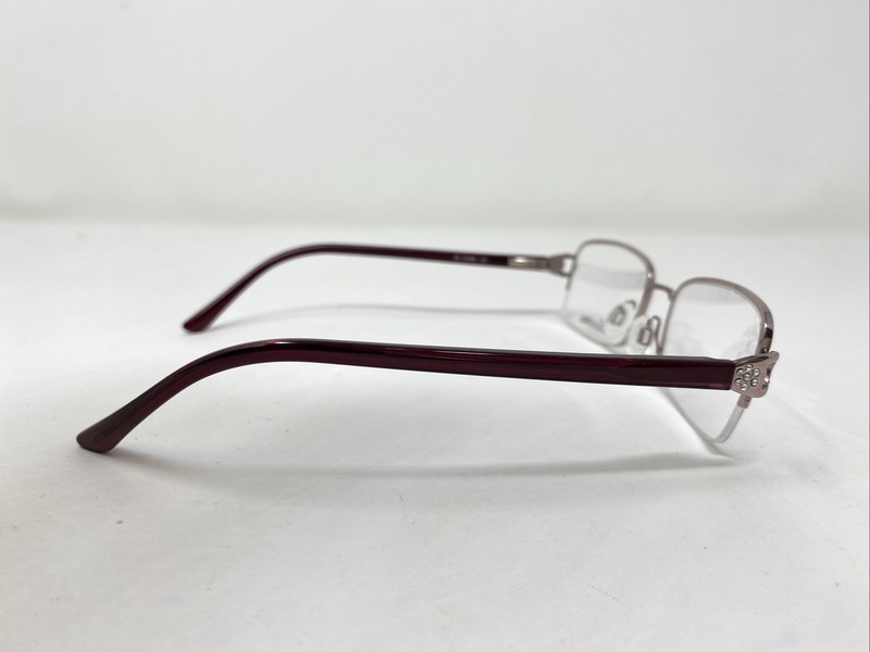 Bellissima B 1032BL 3113 51-17-135 Rose Metal Half Rim Eyeglasses Frame IJ58 gallery
