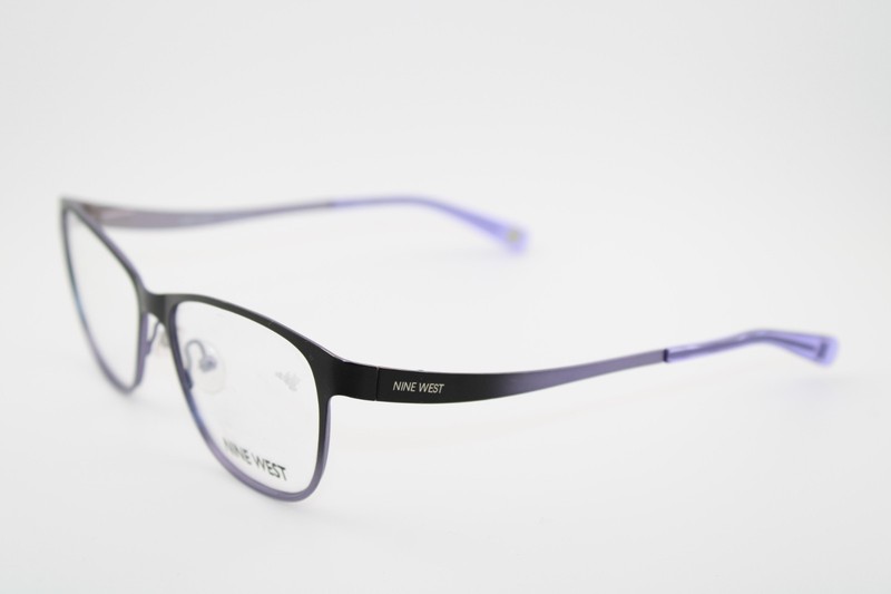 NINE WEST NW1028 014 BLACK LILAC PURPLE EYEGLASSES FRAMES NW 1028 WOMEN 53M