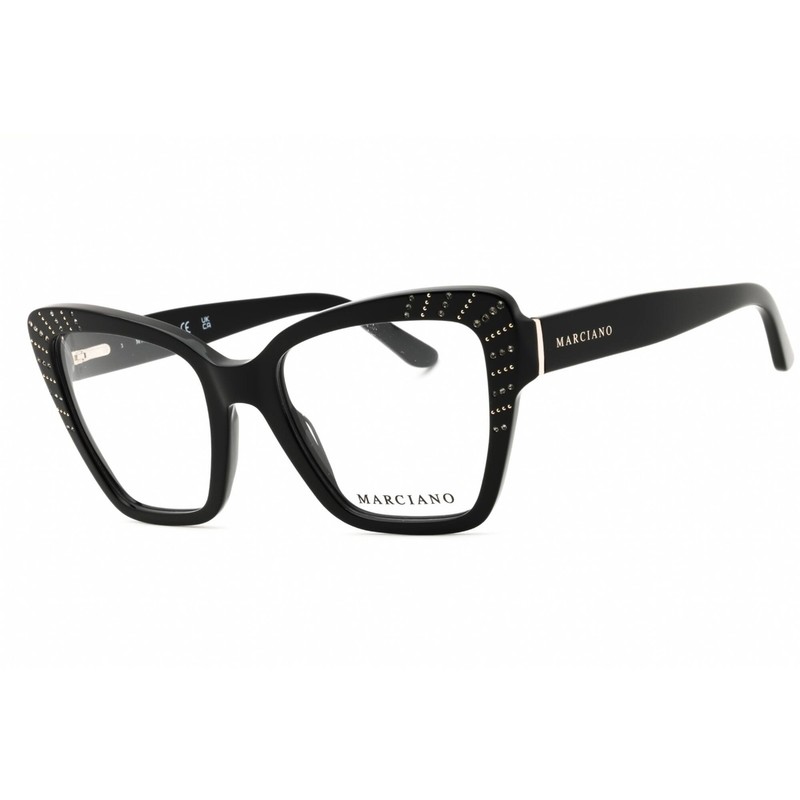 Guess by Marciano Unisex Eyeglasses Shiny Black Full Rim Frame GM50034 001