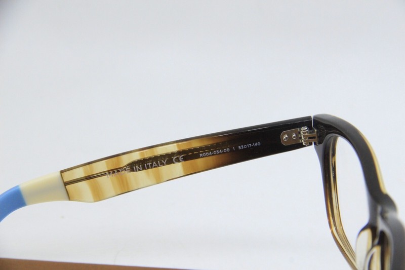 NEW TOMS NAIROBI R004-034-00 BROWN BLUE AUTHENTIC EYEGLASSES W/CASE 53-17 gallery