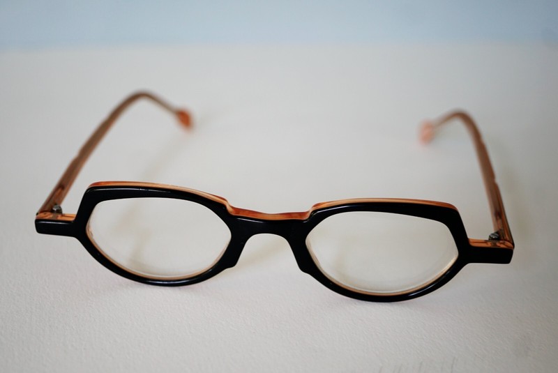 Rare Vintage ANNE ET VALENTINE Lunettes Luxury Eyeglasses France Oval lens