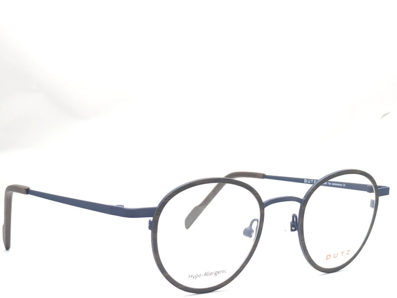 Dutz DZ831 Col.45 Blue Brown Unisex Eyeglasses Frames 45-23-140
