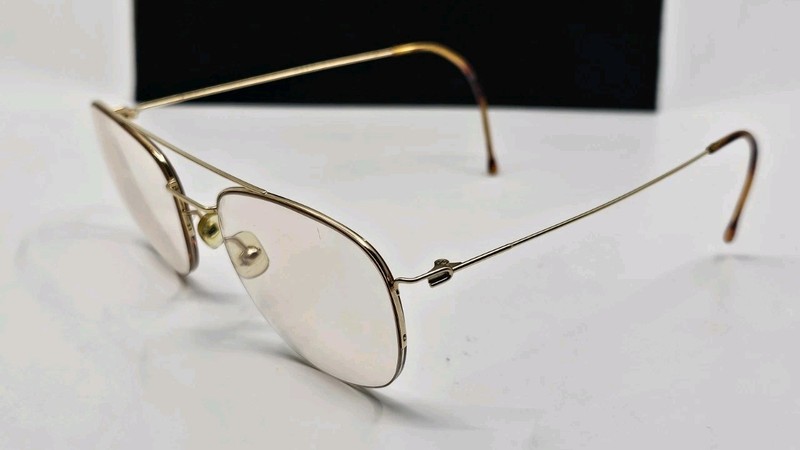 Vintage Aeroline Eyeglasses Gold Full Rim Made In France 55 20 140 FRAMES ONLY