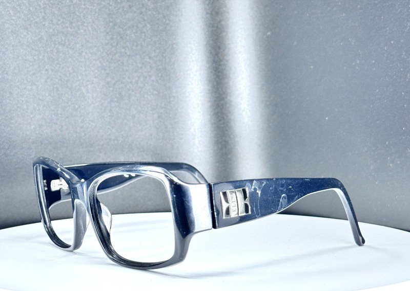 VTG ELLE EL18926 BK Womens Black Glam Square Full Rim Eyeglasses FRAMES ONLY gallery