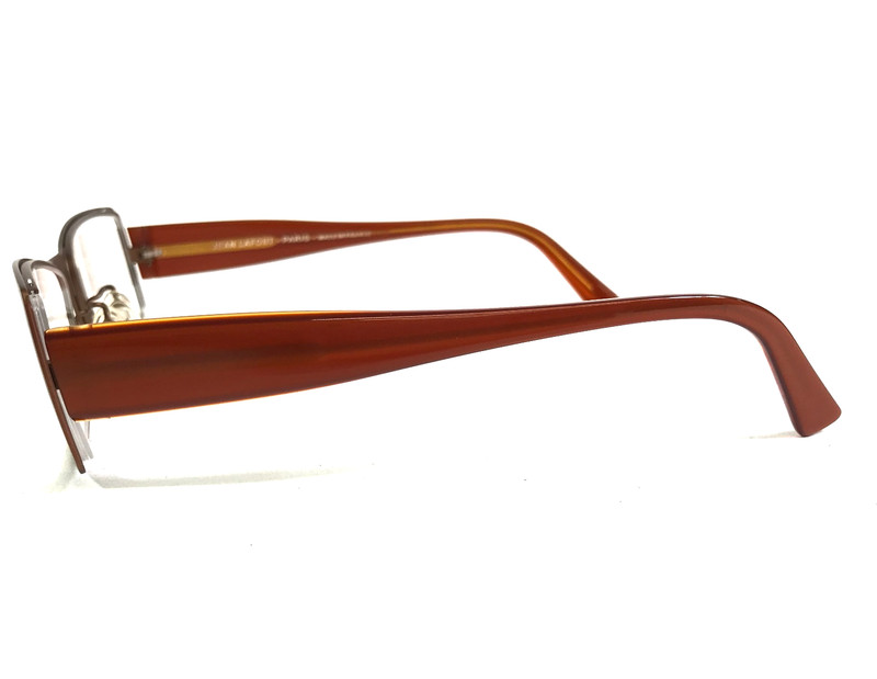 Jean Lafont Eyeglasses Frame SATIN 553 Brown Orange Rectangle Full Rim 52-17-142 gallery