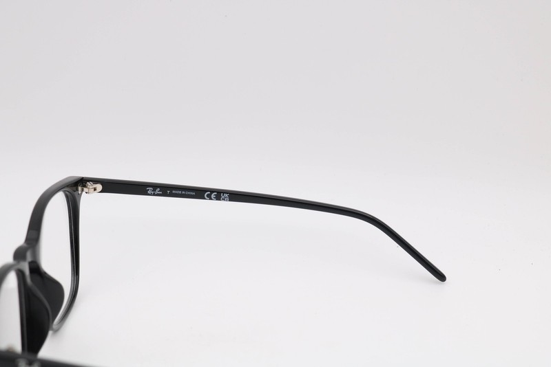 Ray-Ban Rb5387F 2000 Polished Black Square Eyeglasses Frames 54-18-150 gallery