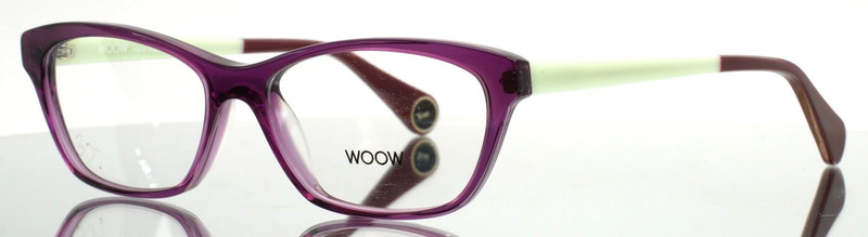 WOOW Want You 2 2091 Stained Glass Violet Womens Eyeglasses 52-14-143 B:33