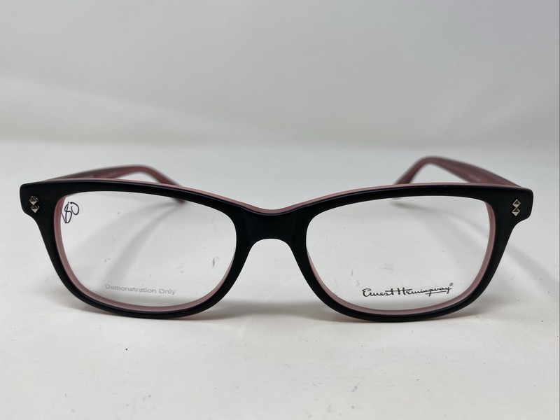 Ernest Hemingway 4617 MBP 52-17-140 Matte Black/Purple Eyeglasses Frame 149S