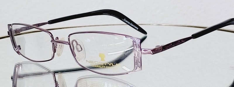 Vintage NEOSTYLE Eyeglasses Academic 313 216 NEW metal 51-17-135 Lavender 1990s