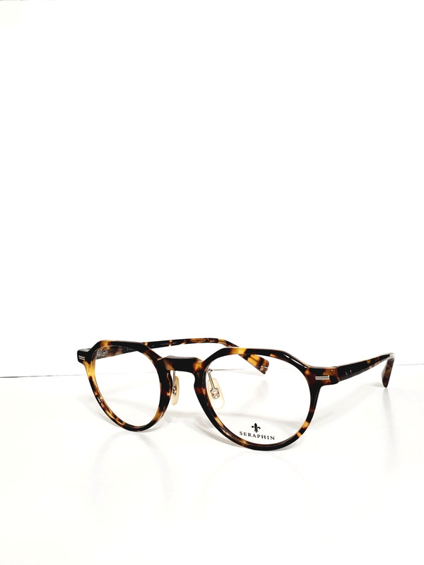 Mens Seraphin Havana Panto Designer Eyeglasses Frames 47-22-145 Handmade Japan gallery