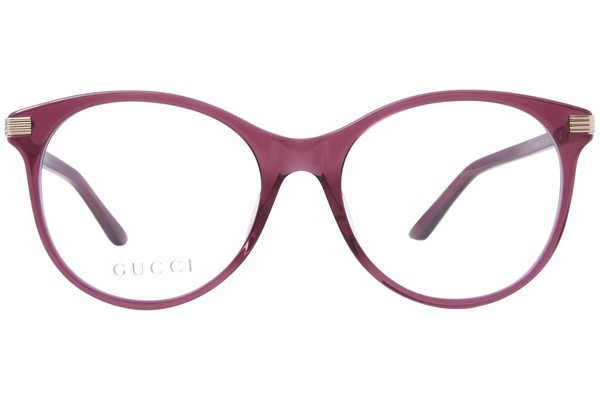 Gucci GG1450O 003 Eyeglasses Women's Burgundy Full Rim Cat Eye 53-18-140 gallery