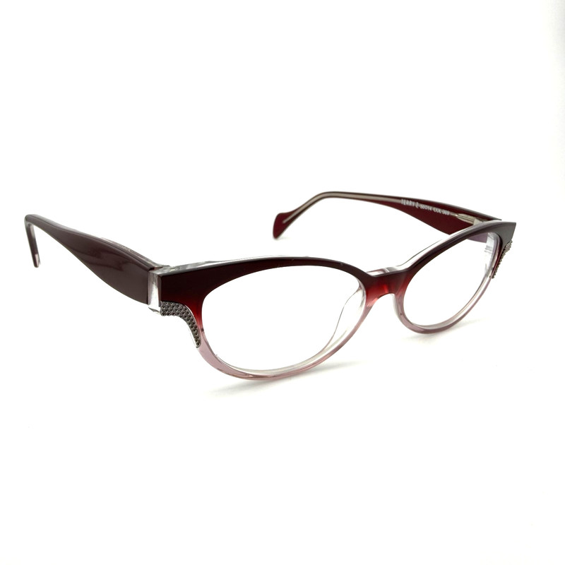 Face a Face Paris Terry 2 389 Plum Burgundy Purple Eyeglasses Frame 50-14-140