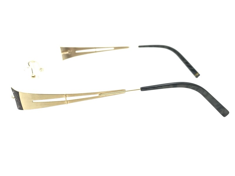 FLAIR Women's Brown Bronze Rimless Designer Eyeglasses Frames Germany gallery