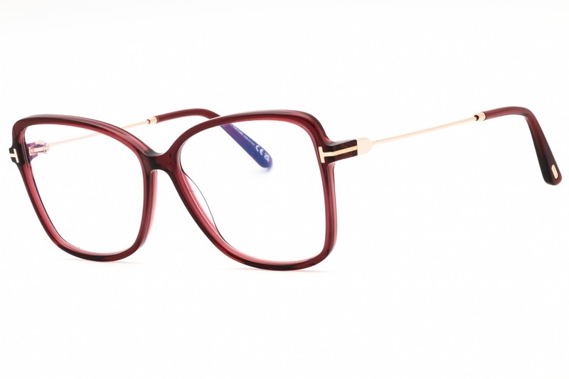 TOM FORD TF5953B-069-55 Eyeglasses Size 55mm 13mm 140mm bordeaux Women