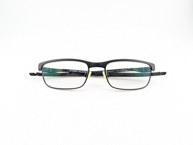 Oakley Eyeglasses Frames Only, STEEL PLATE, OX3222-0152, 52-18-141, Powder Coal