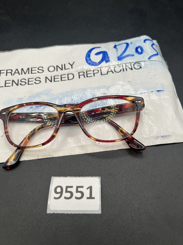 Ray-Ban RB5359 5710 Rectangle Red Havana Unisex Eyeglasses 51mm