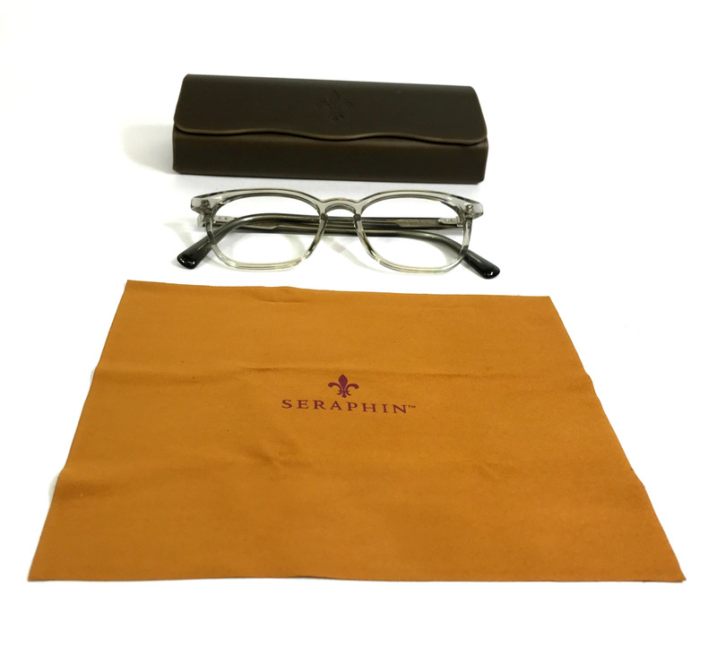 Seraphin Eyeglasses Frames DRUMMOND/8142 Clear Green Square Full Rim 50-18-145 gallery